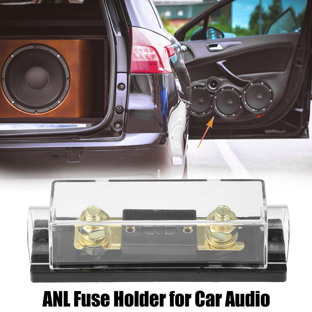 uxcell ANL Fuse Holder for 300A Fuse 0 4 8 10 Gauge Inline Car