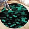 Tappeto per area illusione visiva geometrica astratta 3D Tappeto grande, rotondo per soggiorno, camera da letto, divano, decorazione, tappetino antiscivolo