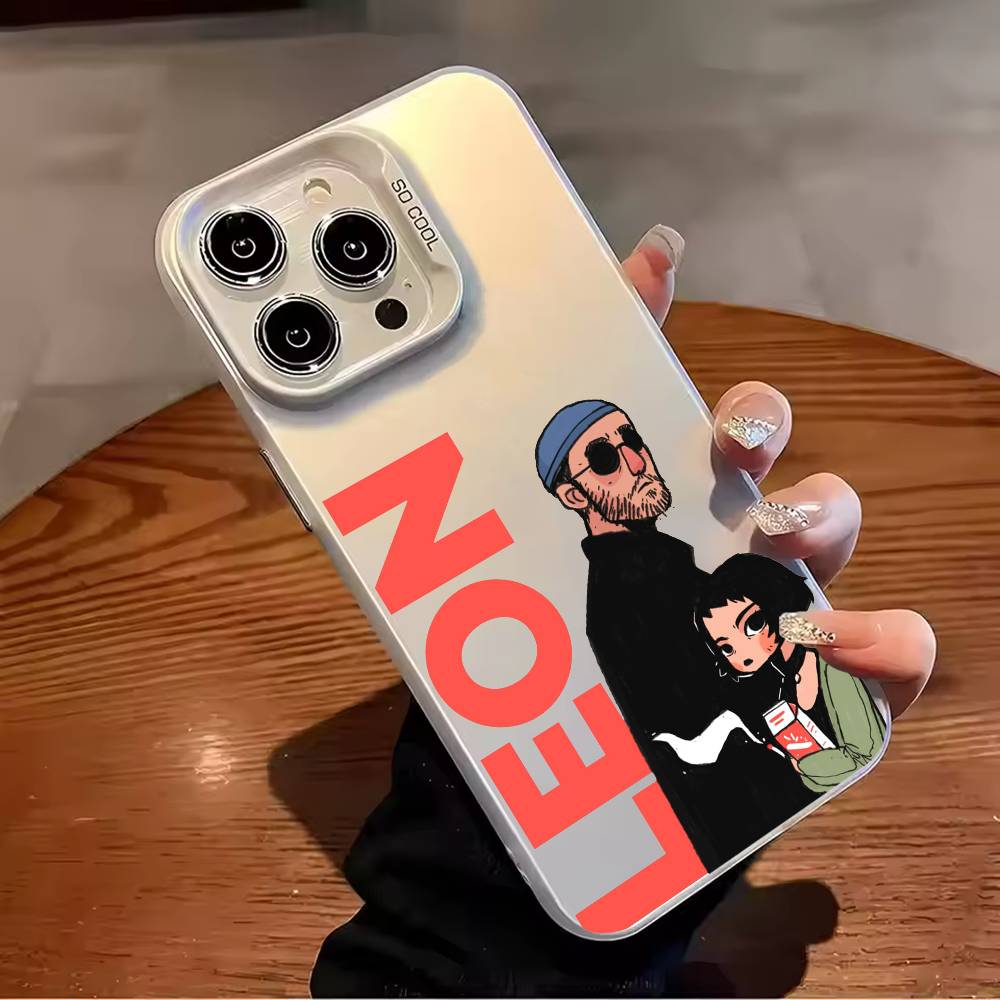 Leon T-the Professional Phone Case For iPhone 17,16,15,14,13,12,11,Pro Max,Plus Candy Silver Cover