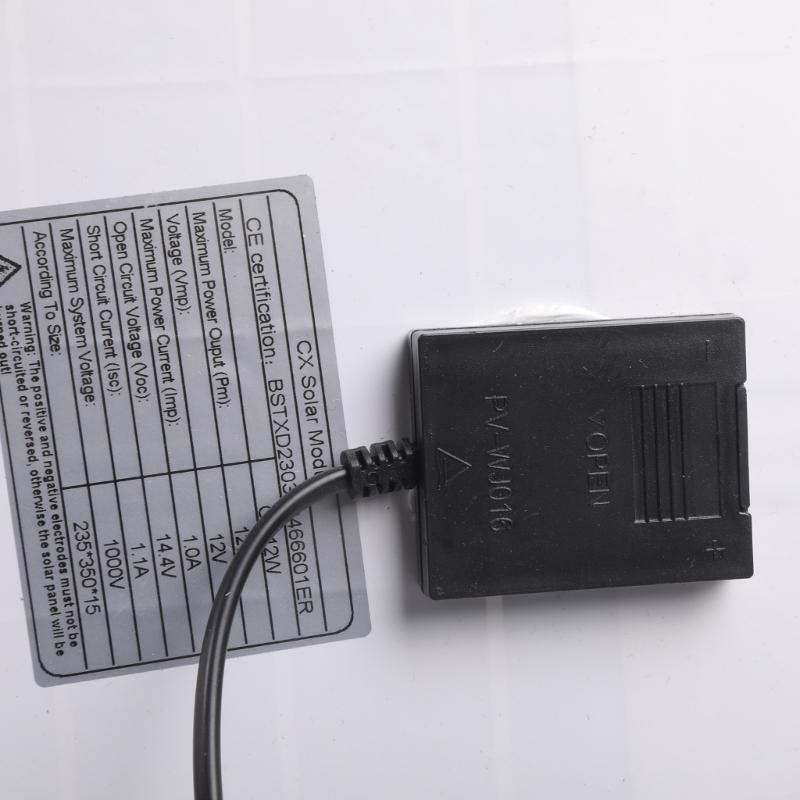 1Set 12W Solar Panel Perfect for Continuous Charging of Electronic Devices Featuring High Efficiency and IP66 Outdoor