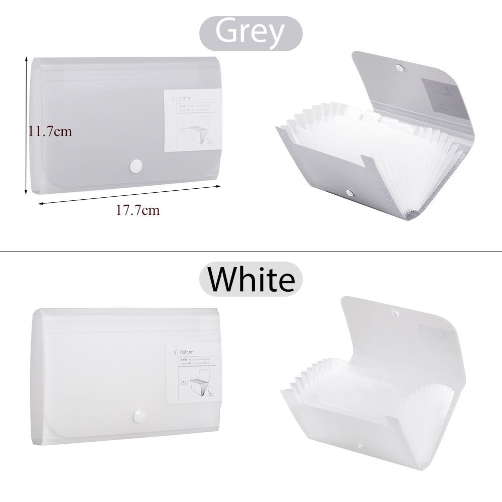Storage Pockets Paper Organizer File Classify Self Standing Briefcase Document Holder Filing Box