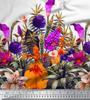 oneOone Cotton Flex Fabric Leaves & Flower Panel Decor Fabric Printed BTY 40 Inch