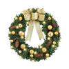 Christmas Door Wreath Artificial PVC with Lighting Holiday Wall Garland for Porch and Home Interiors