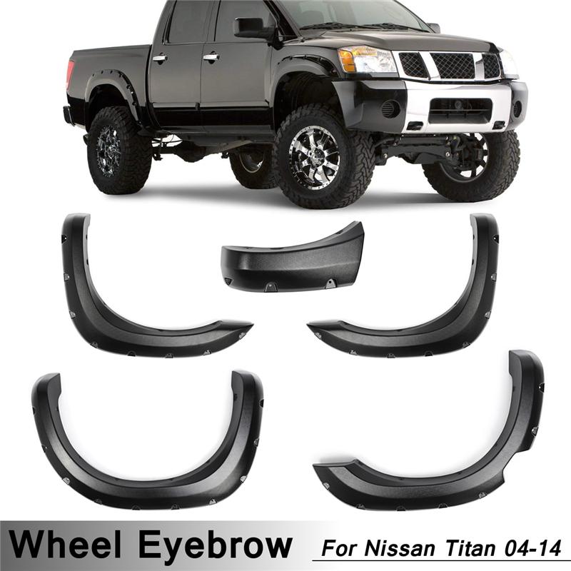 Car Wheel Cover Protector Smooth Fender Flares Kit For Nissan Titan