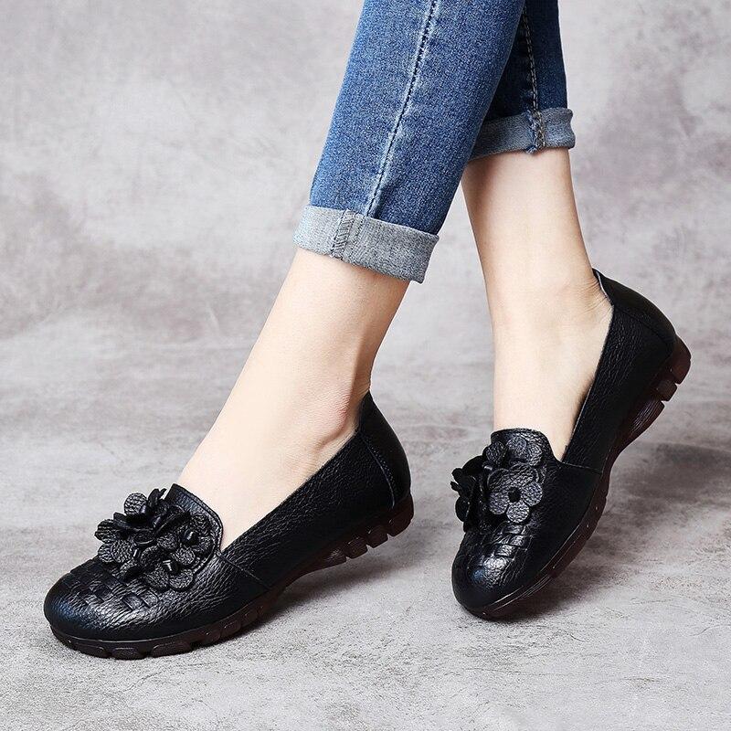 Round Toe Flats Shoes Woman