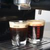 Taza Medidora, Vaso de Chupito para Espresso, Juego de Vasos de Chupito de 30 ml, Vaso Graduado, Vaso de Sake, Copa de Vino, Vaso Medidor (Negro, rojo)