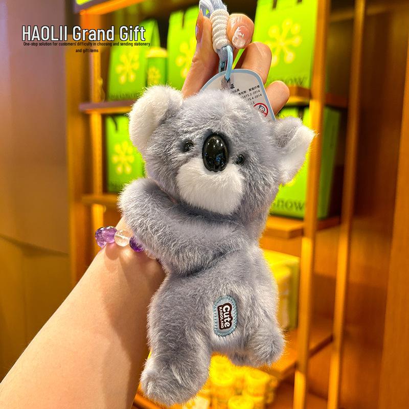 2026 Creative Plush Keychain: Cute Raccoon & Black Cat Bag Pendant Souvenir
