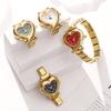 High Quality Fashion DIY 9MM Width Italian Elastic Charm Stainless Heart Shape Watch Bracelet Bangle for Friend Birthday Jewelry