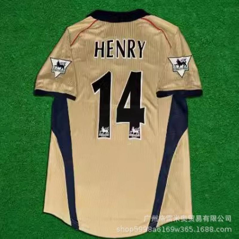 La migliore maglia retro da star del calcio mondiale dell'anno, Messi C Ronaldo, Neymar Zidane Henry maglia da calcio