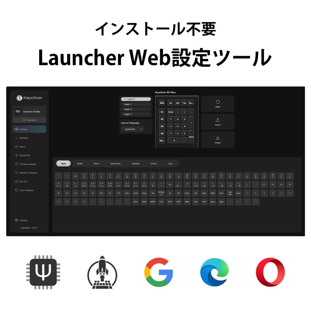 K0 Max QMK Wireless Custom Numeric Keypad Bluetooth Wireless Wired Compatible QMK Programmable RGB Lighting Support PBT Keycaps Mac Windows Linux