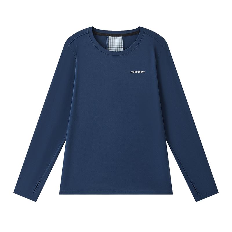 MoodyTiger Kids' Long-Sleeve Athletic UV Protection T-Shirt