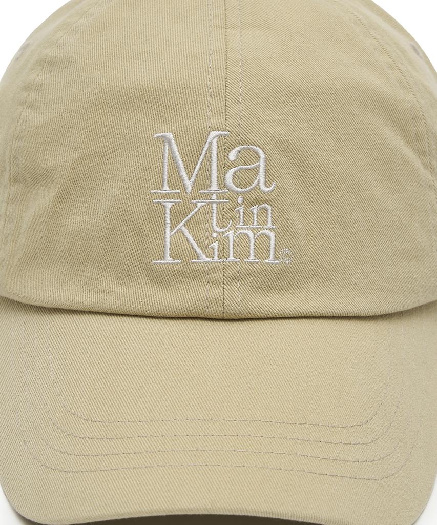 Mattengkim Matin Block Logo Ball Cap In Beige