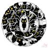 50Pcs/Set Funny Black Cats. Yellow Eyes Stickers DIY Fashion Waterproof Doodle Decals Stickers