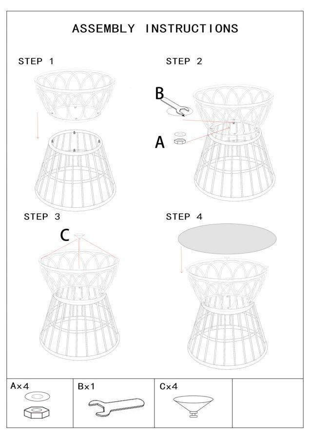 Couchtisch Panama Circle Cm Ø 50X50
