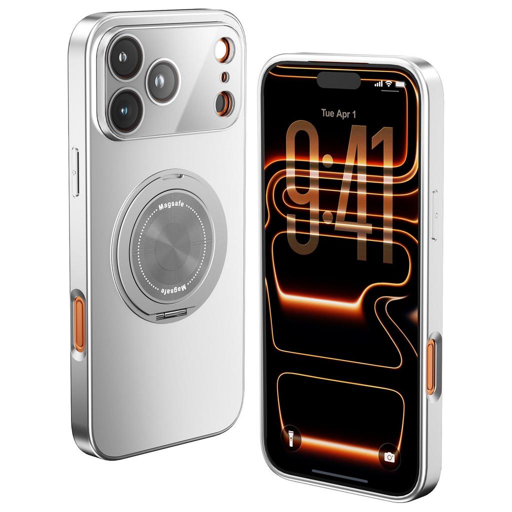 Apple 17ProMax & 16ProMax Magnetic Rotatable Drop-Proof Phone Case