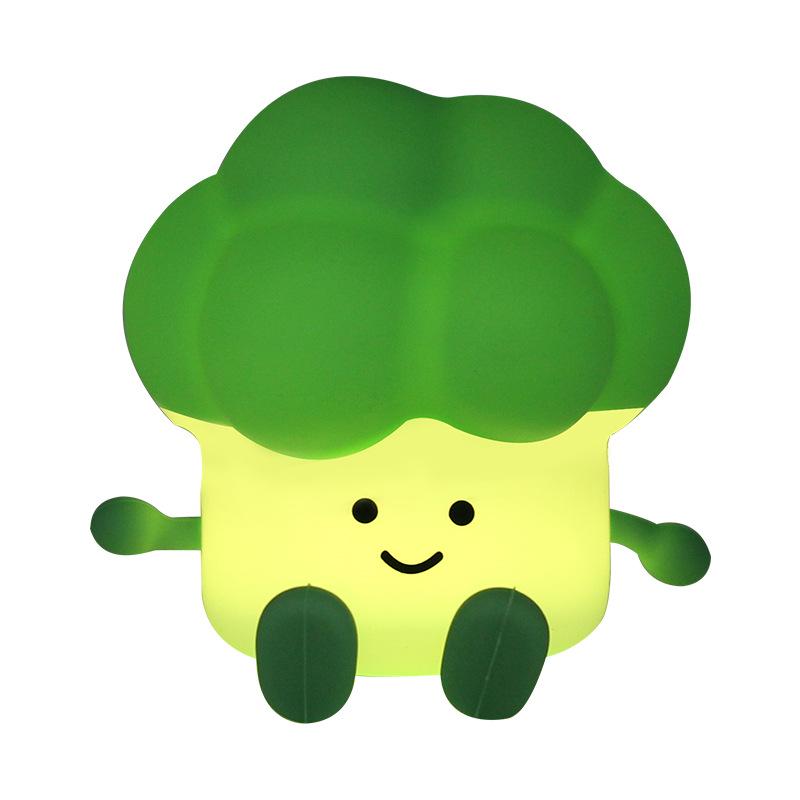 

Broccoli Silicone Dimmable Night Light - Creative Sleep Gift for Girlfriends Broccoli (Warm Light Version)