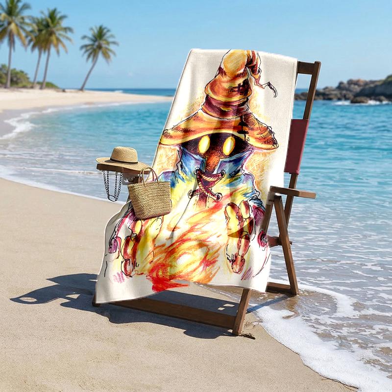 Ff9 Vivi Fashion Beach Towel: Ideal for Summer Adventures Soft, absorbent and quick drying suitable for swimming and bathing