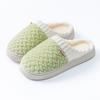 Winter non-slip thick-bottomed home cotton slippers couple home indoor warm soft-bottomed wear-resistant plush slippers