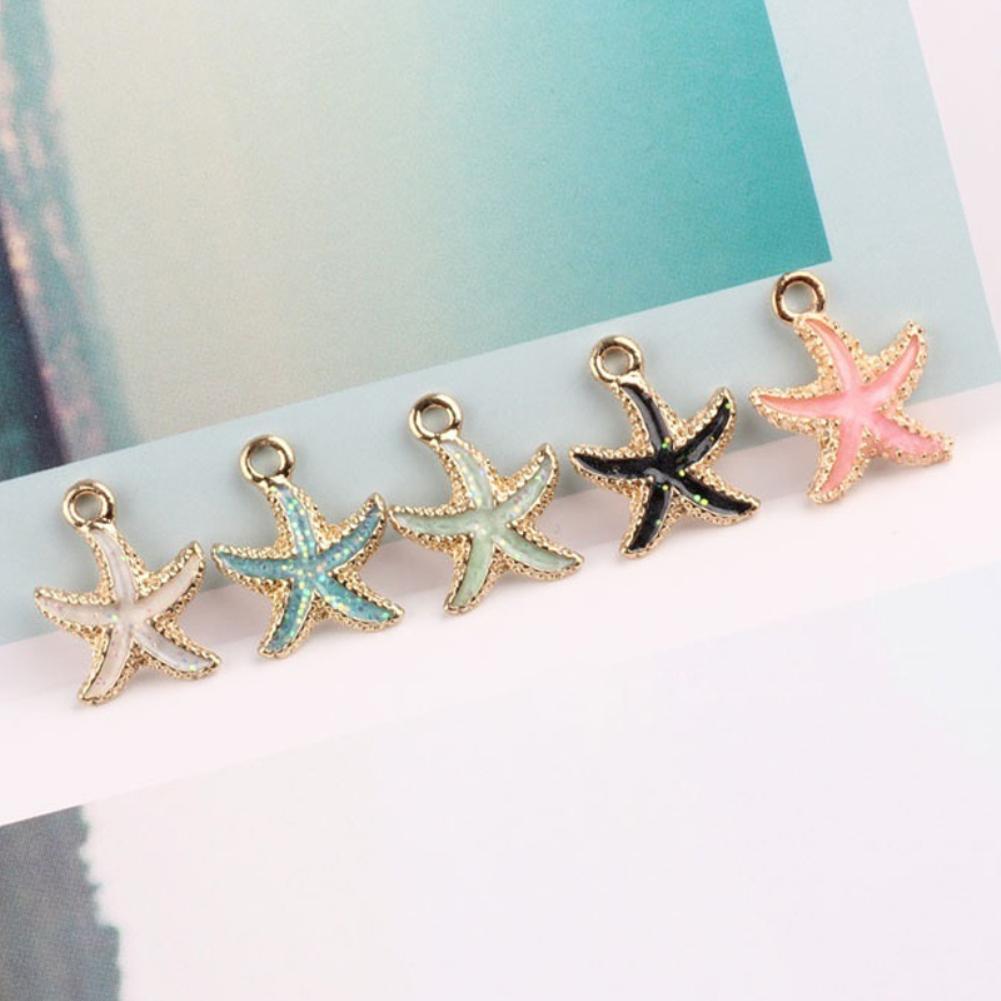 15 Pcs/Set Unisex Jewelry Accessory Shell Conch Starfish Pendant for Necklace Bracelet