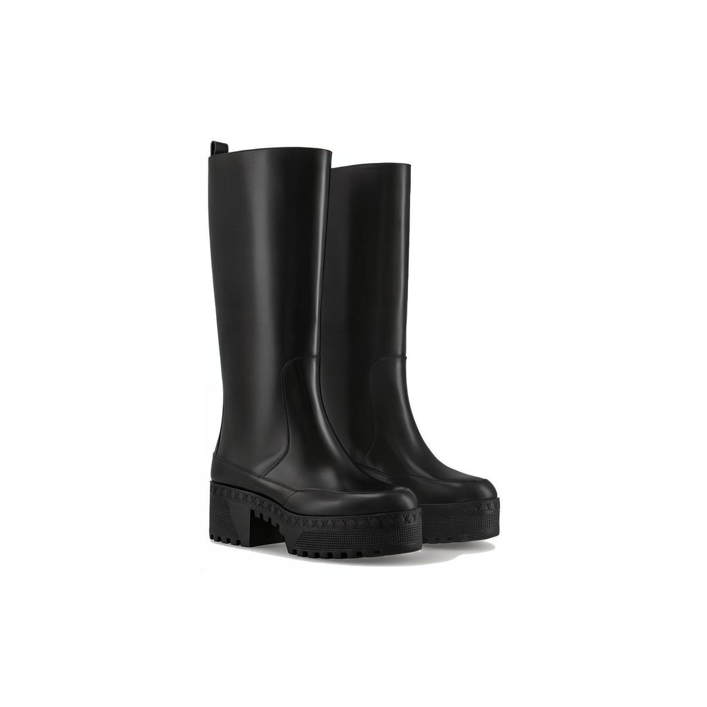 Louis Vuitton Laureate Platform Knee High Boots 6CM Women's Black 1AC7LL