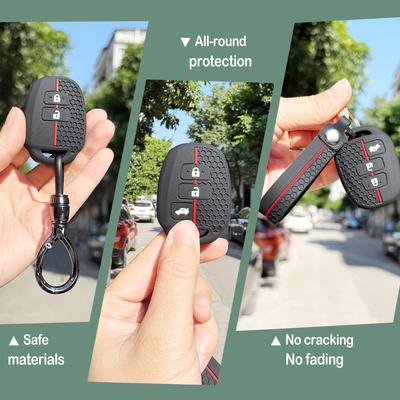 Schutzhülle für Autoschlüsselanhänger für Toyota Corolla Fielder Verso S Vitz Nsp135 Yaris Rav4 Mk4 Schlüsselanhängerhalter Zubehör 2/3 Tasten