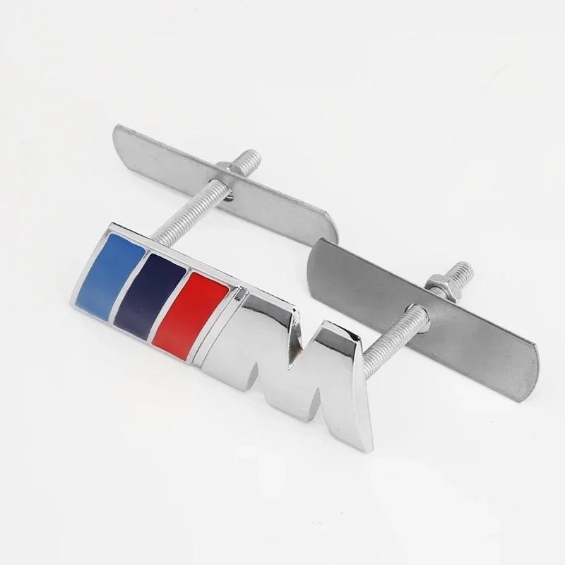 1 Stück Auto Frontgrill Abzeichen Emblem Grill Für Performance M BMW E34 E36 E60 E90 E46 E39 E70 F10 F20 F30 X5 X6 X1 M3 M5 M6 F01 F02