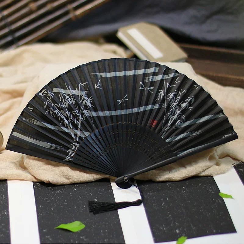 Chinese Style Han Costume 6-Inch Small Fan Folding Fan Fairy Chinese Ancient Style Women's High-Looking Summer New Chinese Style Folding Fan
