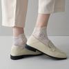 Unsichtbare Bootssocken für Damen im Sommer, geometrisches Muster, Spitze, Blumenbesatz, Strick, atmungsaktive Söckchen aus Spitze