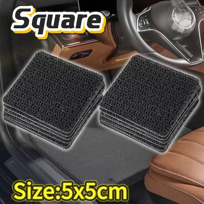 Black Adhesive Tape Household Use Touches Fastener Pad Fixed Patch Double Sided Mat Grip Strap Self-adhesive DIY Apparel