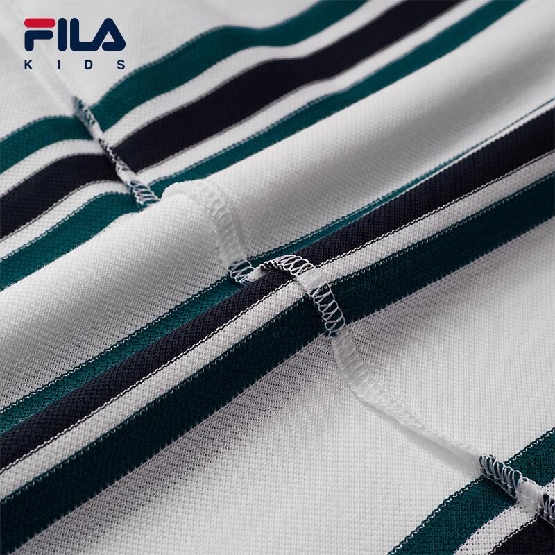FILA Boys' Knitted Short Sleeve Polo Shirt