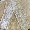 Off White Embroidery Flower Trimmings for Clothing, DIY Sewing Lace Fabrics, Wedding Dresses, Sewing Accessories, 5Yards