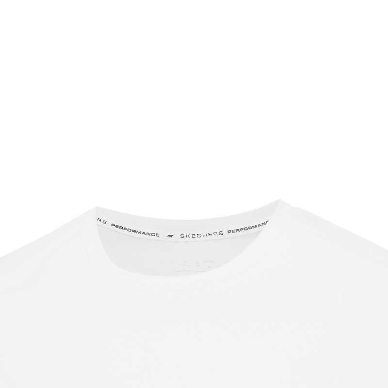 Skechers Godri Comfortable Sports Series Casual Simple Versatile Short Sleeve T-Shirt Men tops Bright-White P225M019-0019