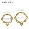 Surgical Steel Nose Rings Hoop Heart Chain Designs Septum Jewelry for Women and Girls 8/10MM In Gold or Silver