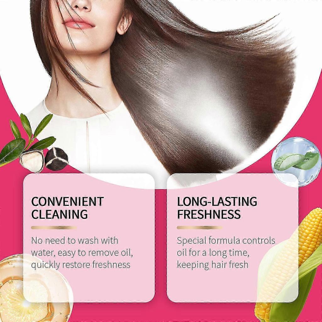 Trockenspray für Haare Faules Fluffiges Haargel Erfrischendes Entfettendes Haar-Leave-In Styling Langanhaltendes Trockenspray für Haare