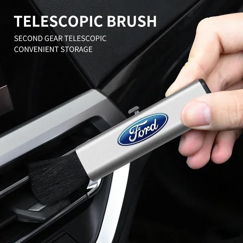 Car Sticker Ford 2025 Hot Car Telescopic Plastic Handle Wool Small Brush For Ford Focus Mk2 Mk3 Fiesta Mk7 Ranger Mondeo Mk4 S-M