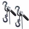 Best Answer VM Lever Hoist, 1.5m Chain, Roller, Chain Block, Load Tensioner, Gatcha, Pulley, Hoist, Fixing Tool, Lightweight, Compact, 2 Units, 0.25t,