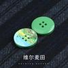 Round Oil Painting Buttons for Wool Coats Clothing and DIY Sewing Accessories