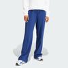 Adidas Originals Premium Crepe Track Suit Pants Three Stripe Color Block Straight Leg Knit Sports Pants Women Bottoms Dark-Blue IR6125