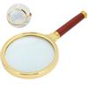 5X Lupa 90mm Ruční lupa Dřevěná rukojeť Lupa na čtení
