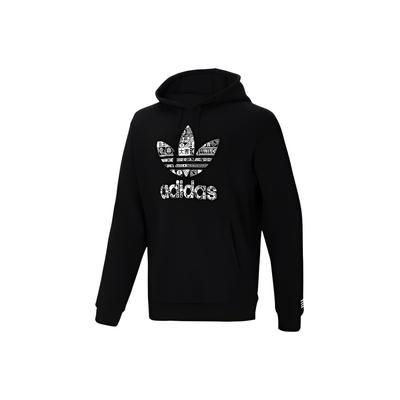 adidas Pánská mikina s kapucí s logem Originals Trefoil Černá GT4356
