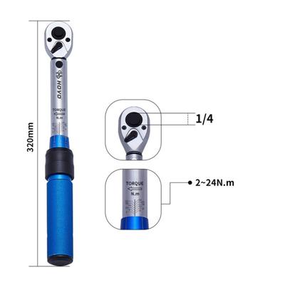 Torque Wrench for Bikes with Precise Tiny Adjustment and Sturdy Steel Accurate Torque Measurement
