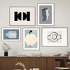 Modern Stripe Girl Nude Line Vase Abstract Art Posters Prints Wall Art Canvas Painting Hotel Bar Home Bedroom Room Decor Gifts