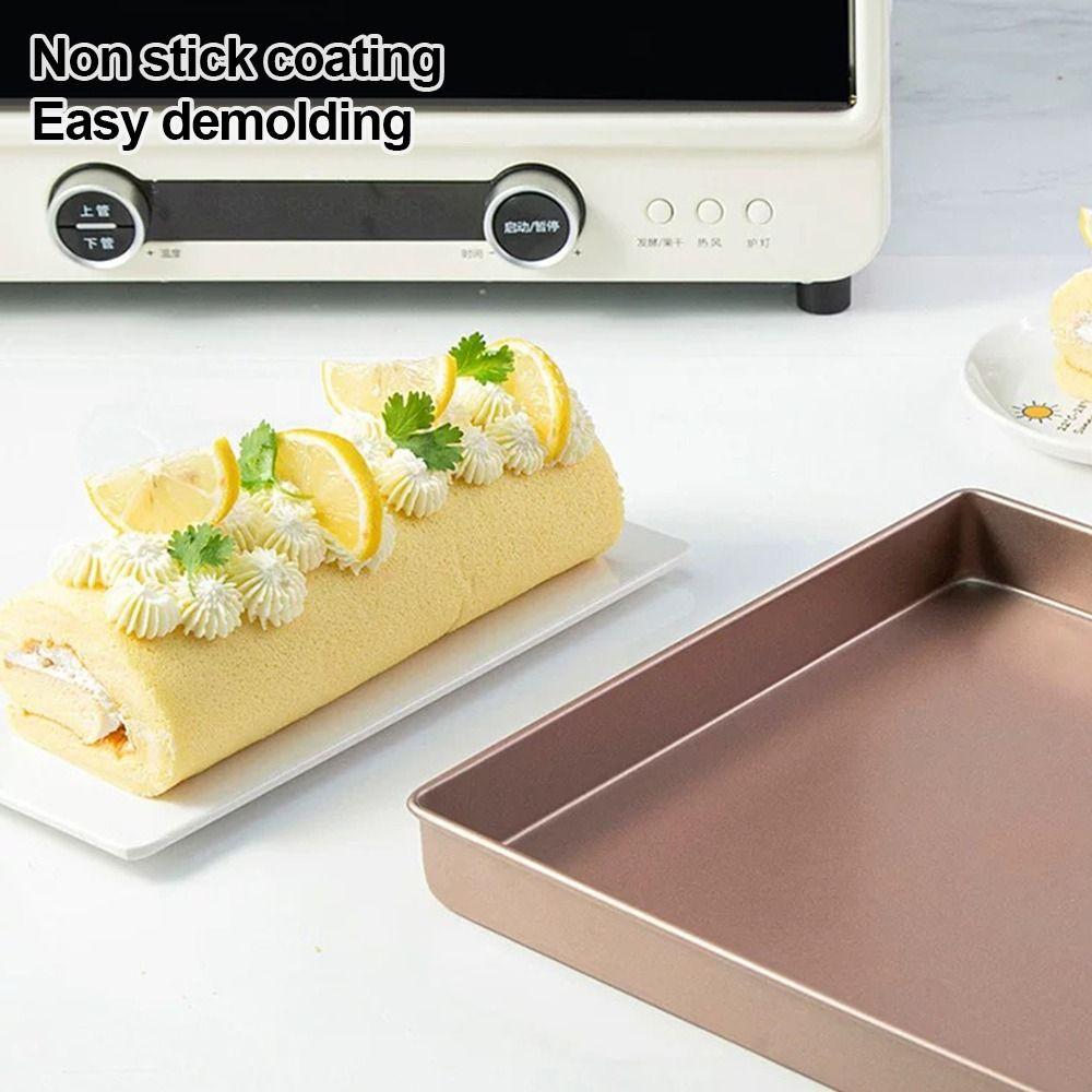 Nonstick Oven Baking Pan 22.2cm/28.5cm Bakeware Pans Gold Bake Mold