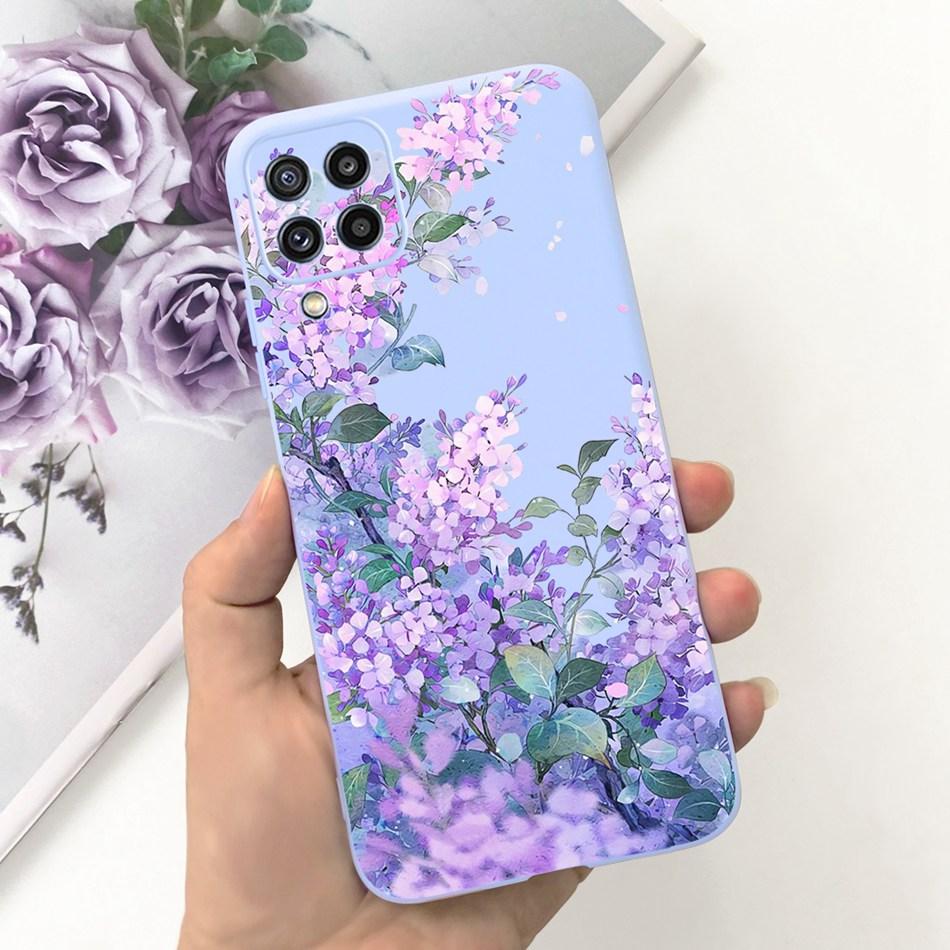 Für Samsung Galaxy M22 F22 Hülle Samsung M22 F22 4G SM-M225F E225F Mode Mond Design Weiches Silikon Schutzhülle Handyhüllen