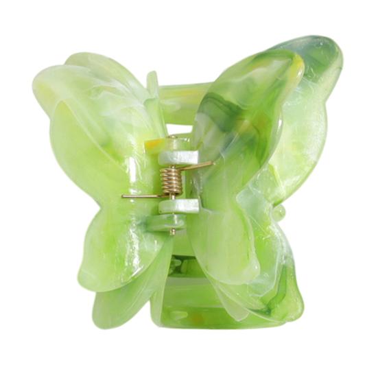 Hair Claw Medium Size Butterflies Shape Acetate Plate Hair Clip Gradient Texture Strong Grip Back Head Hair Claw Hair Accessories