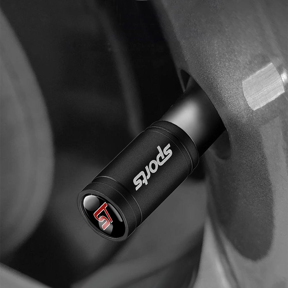 4PCS Metal Car Tire Valve Stem Cover Cap Dustproof Decoration Car Styling For Ford Focus Mk2 3 Mustang Ranger Fusion Mondeo Kuga