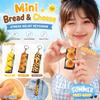 Simulation Food Food Miniature Fidget Keycap Finger Button Fake Food Key Chain  Bag Charm