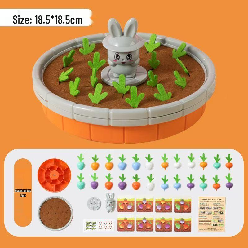 Douyin Montessori Radish Pull Toy: Toddler Interactive Early Education & Memory Training