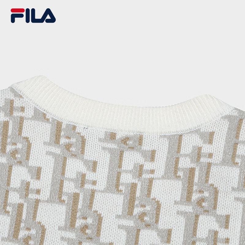 FILA Women's All-Over Print Long Sleeve Knit Sweater