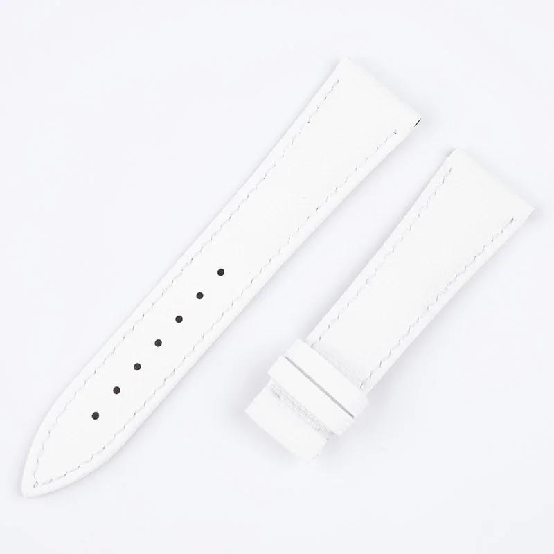 19mm 20mm 21mm 22mm Woven FKM Watchband Fluororubber Belt with Back Leather Watch Strap for Longines L2 L3 L4 Masters COLLECTION